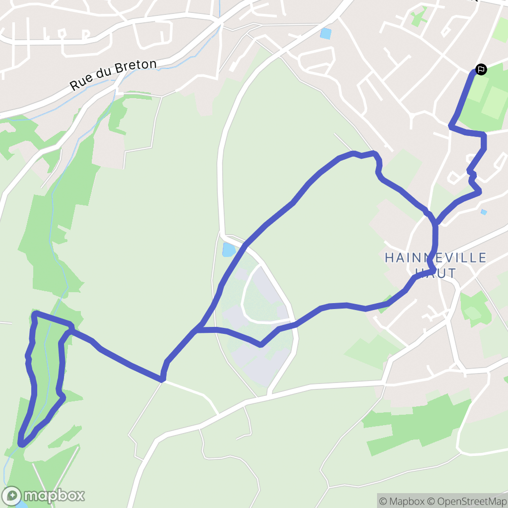 Cherbourg-en-Cotentin : carte du parcours de randonnée - France
