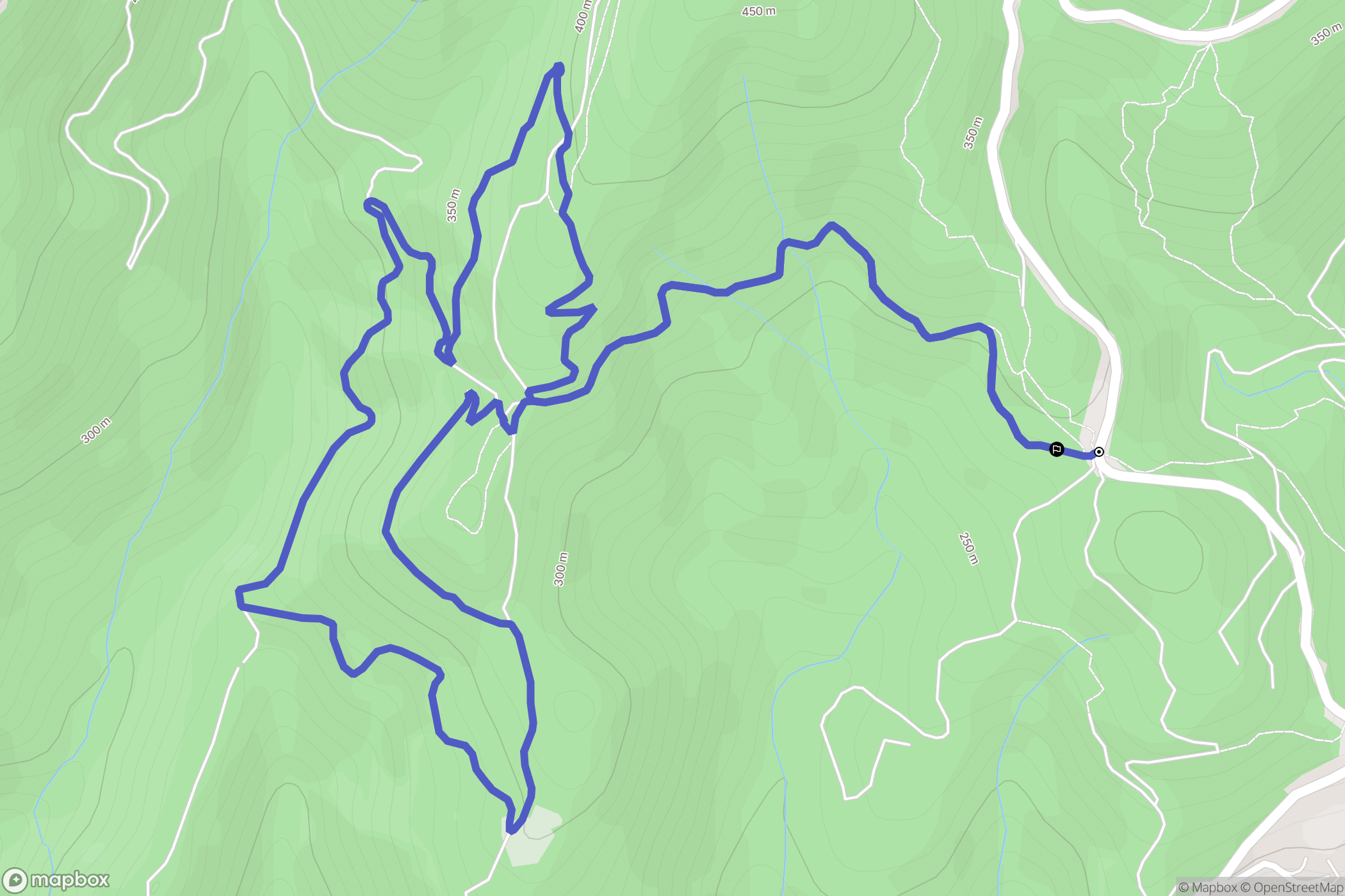Mandelieu-la-Napoule : carte du parcours de randonnée - France