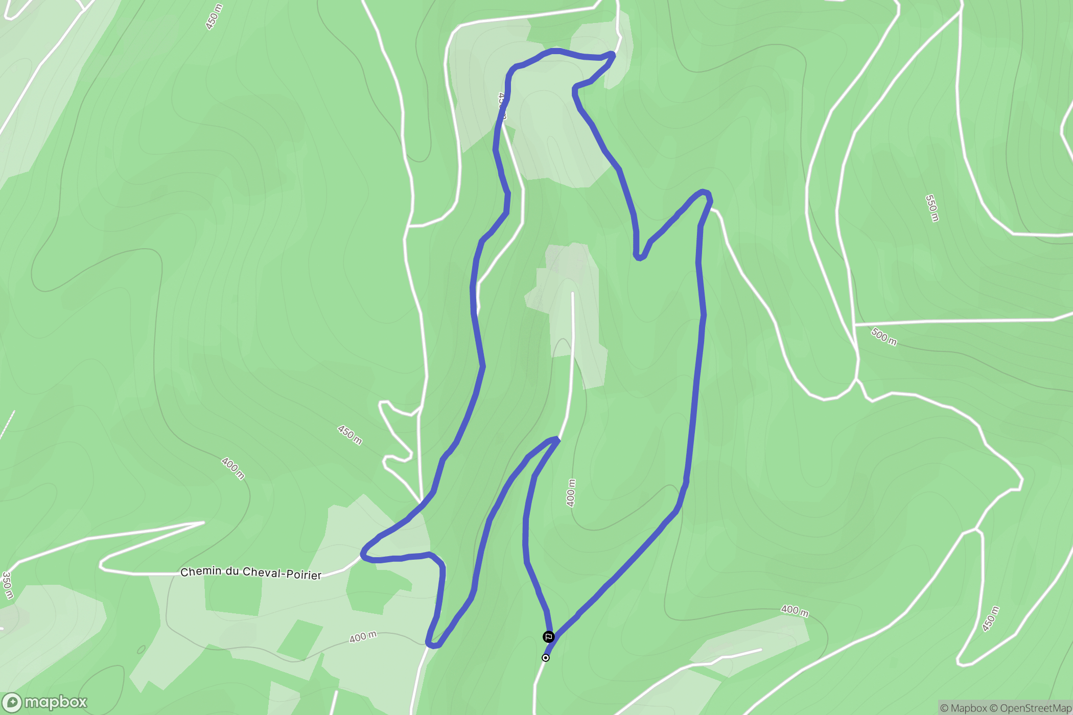 Rombach-le-Franc : carte du parcours de randonnée - France