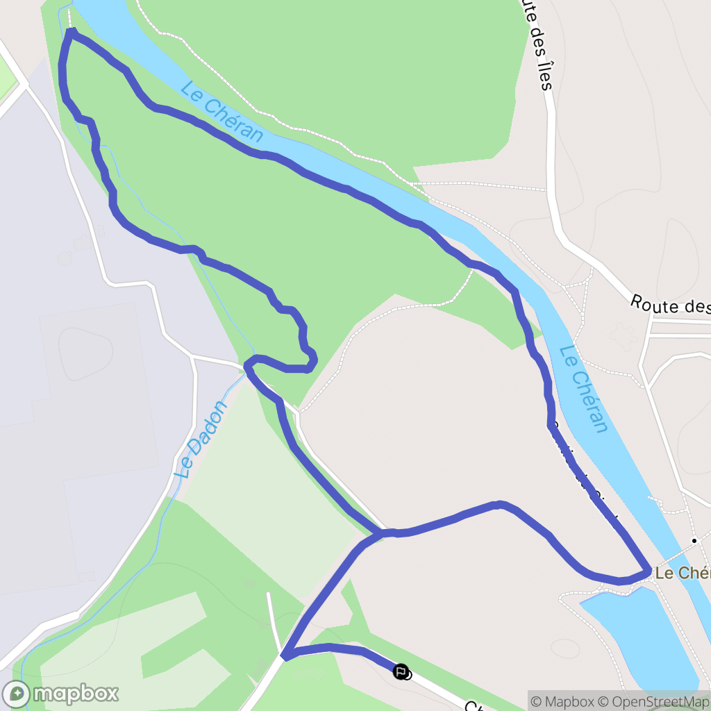 Rumilly : carte du parcours de randonnée - France