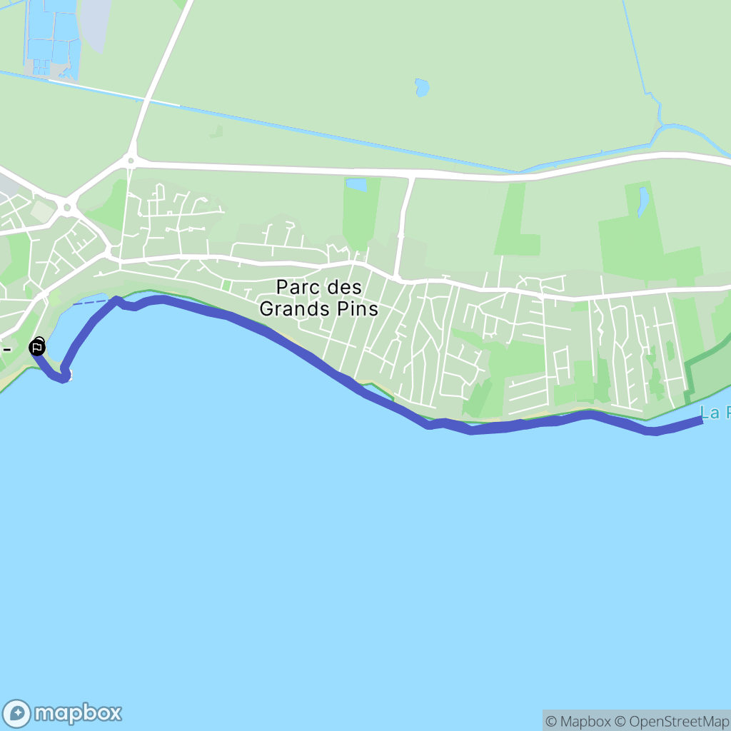 La Tranche-sur-Mer : carte du parcours de randonnée - France