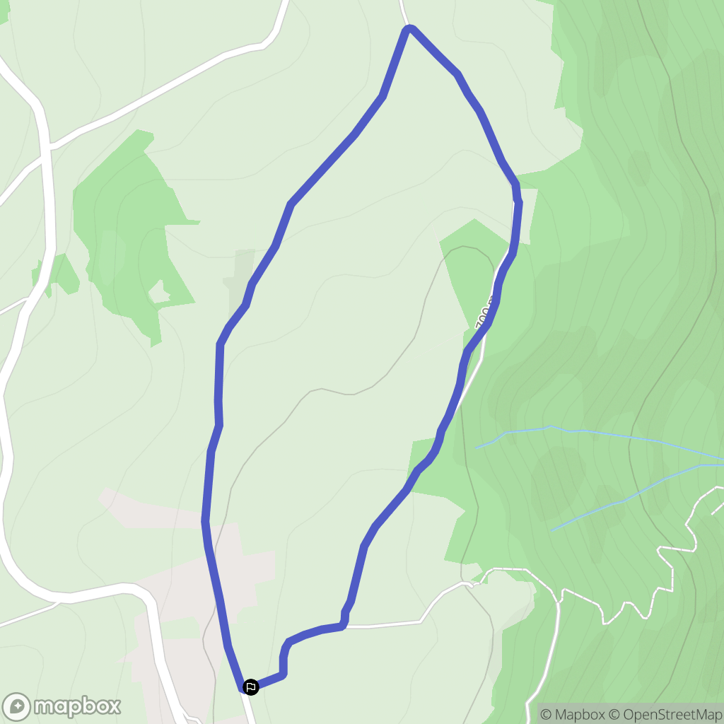 Beaux : carte du parcours de randonnée - France