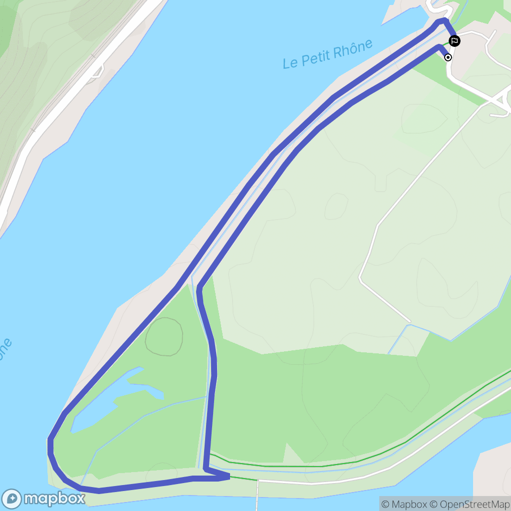 Livron-sur-Drôme : carte du parcours de randonnée - France