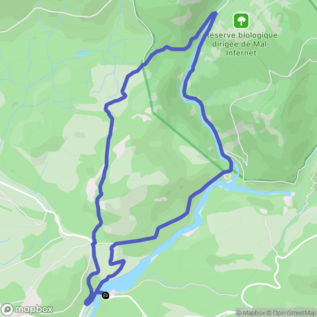 Saint-Raphaël : carte du parcours de randonnée - France