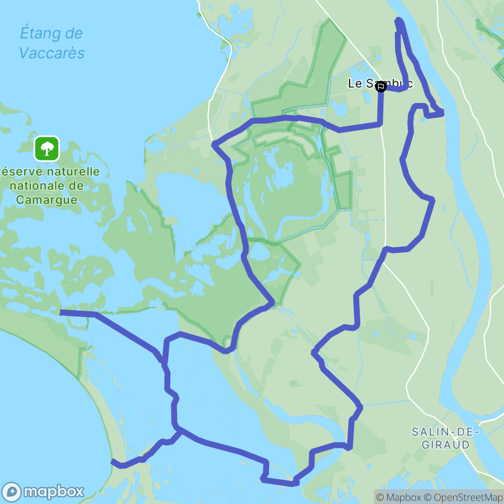 Arles : carte du parcours de randonnée - France