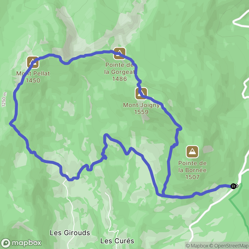 Chapareillan : carte du parcours de randonnée - France