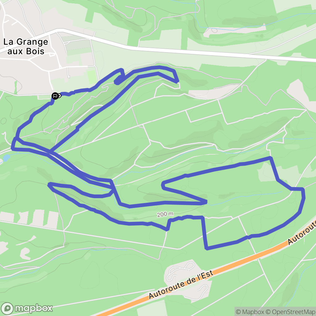 Sainte-Menehould : carte du parcours de randonnée - France