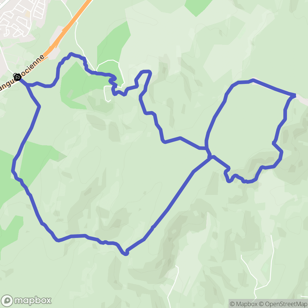 Gigean : carte du parcours de randonnée - France