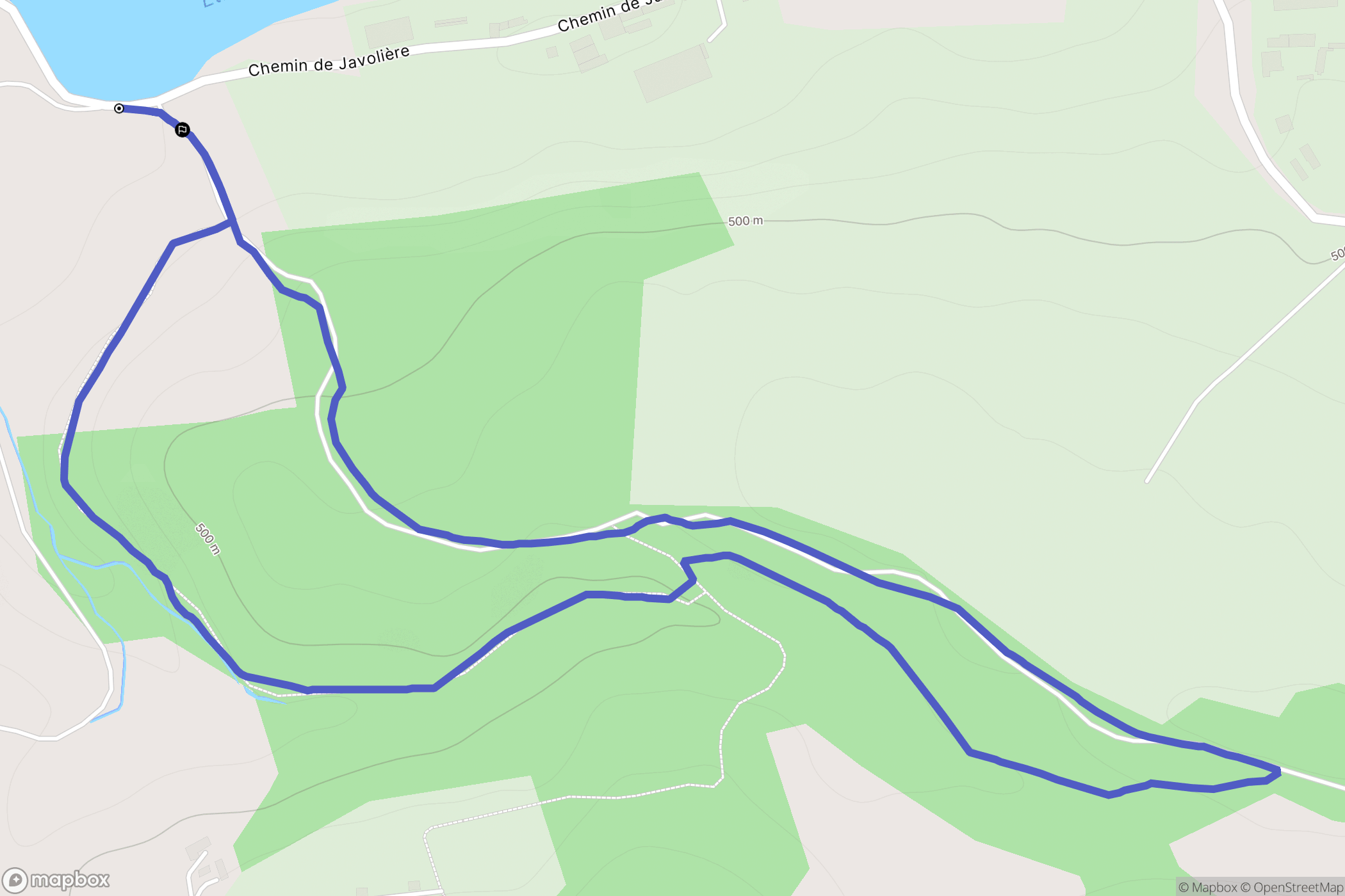Saint-Victor-de-Cessieu : carte du parcours de randonnée - France