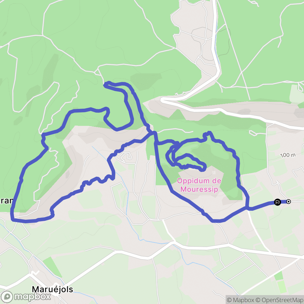 Saint-Côme-et-Maruéjols : carte du parcours de randonnée - France