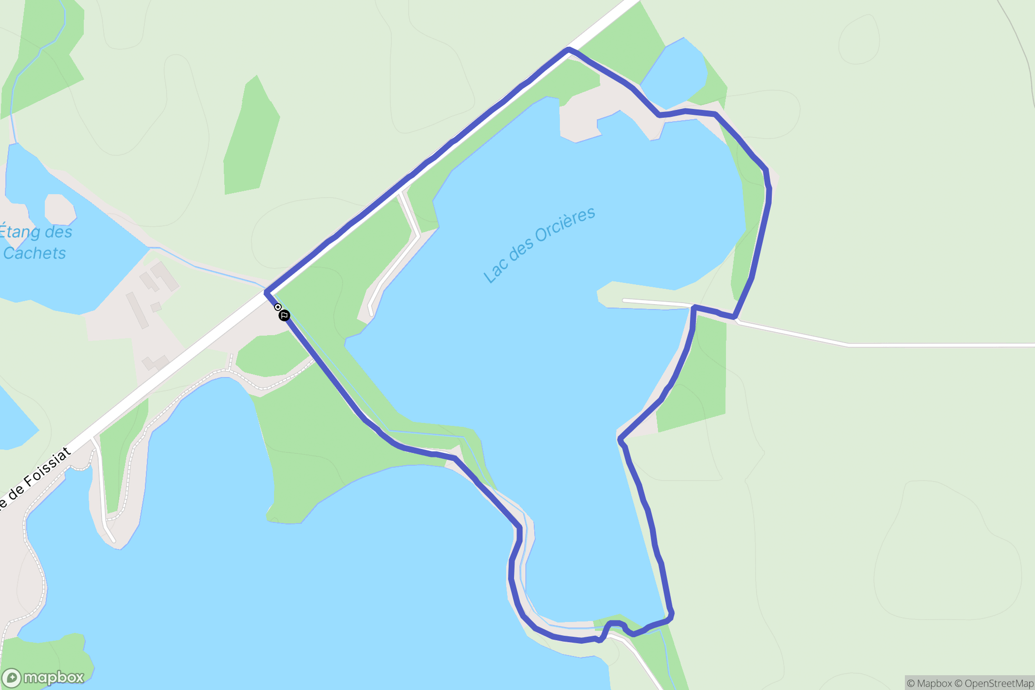 Malafretaz : carte du parcours de randonnée - France