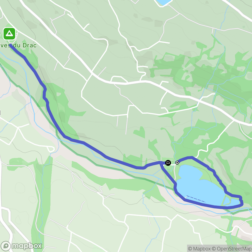 Saint-Julien-en-Champsaur : carte du parcours de randonnée - France