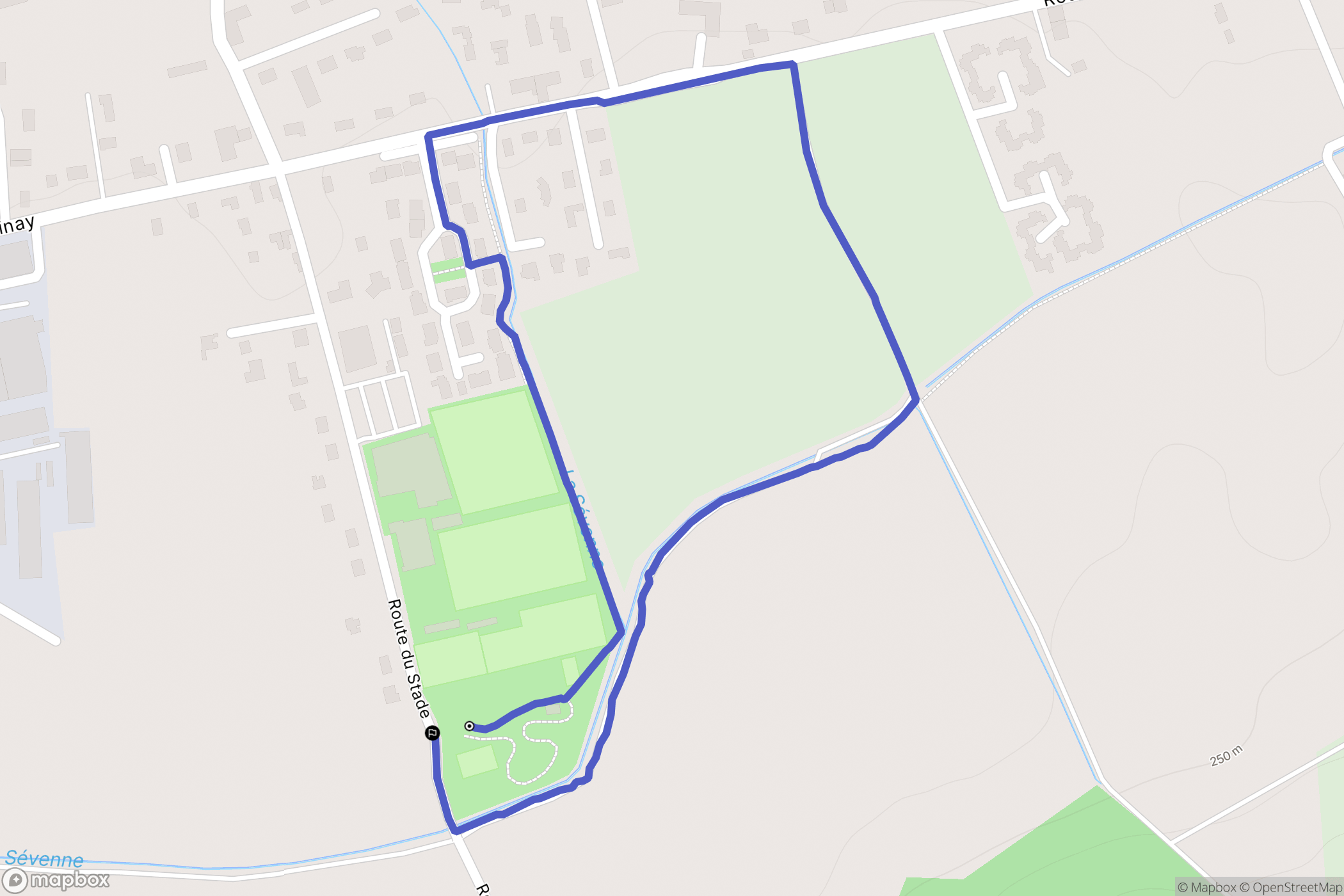 Saint-Just-Chaleyssin : carte du parcours de randonnée - France