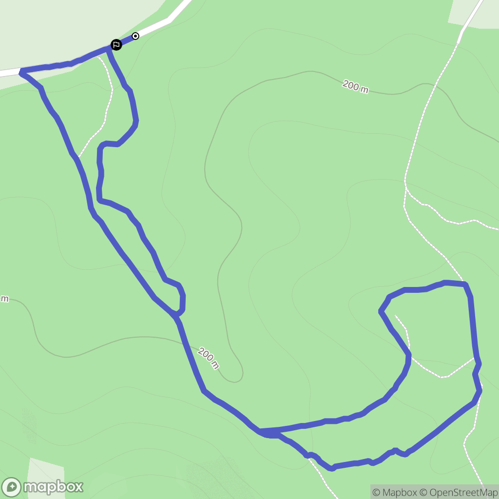 Marnaves : carte du parcours de randonnée - France