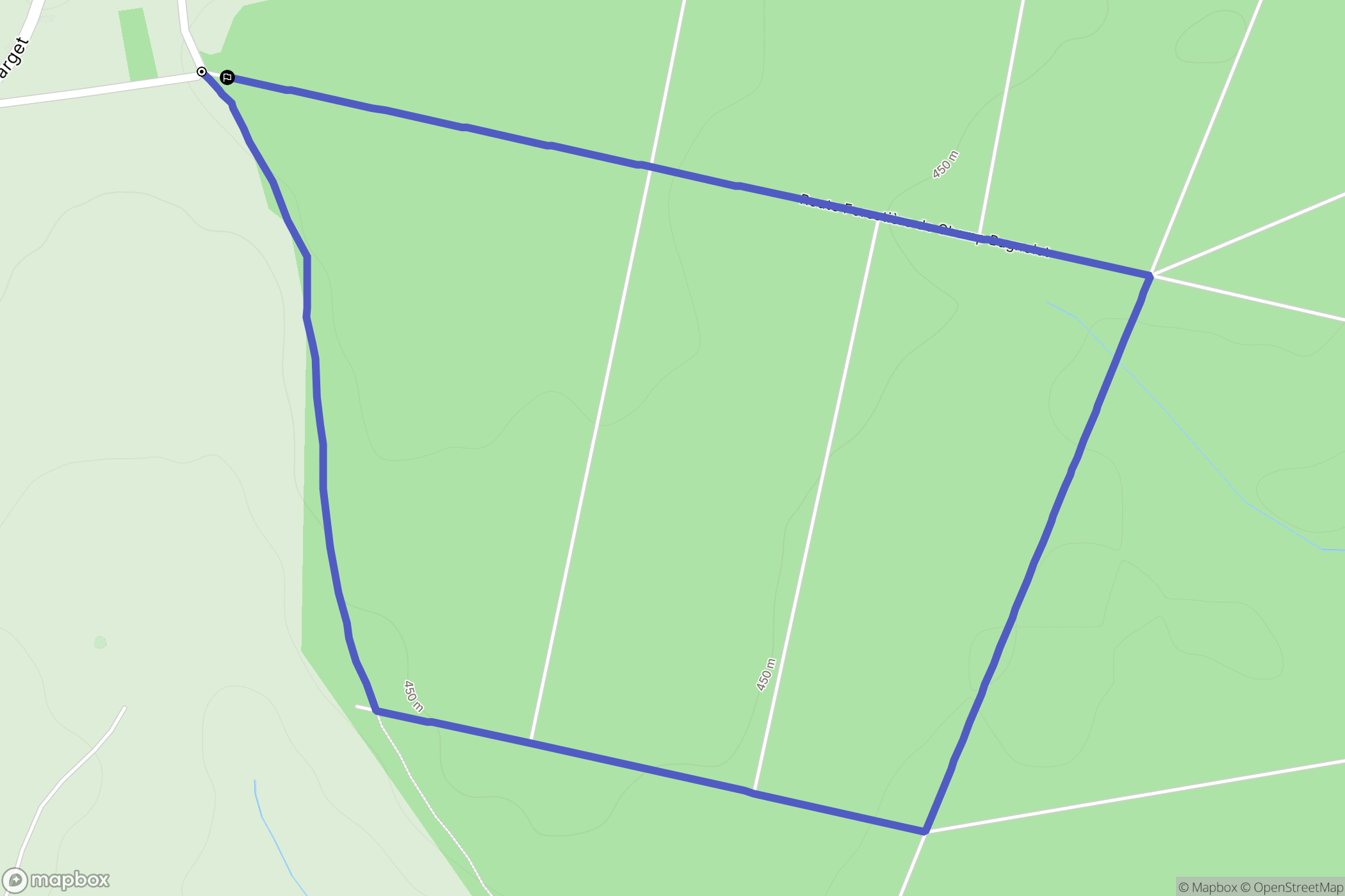 Voussac : carte du parcours de randonnée - France