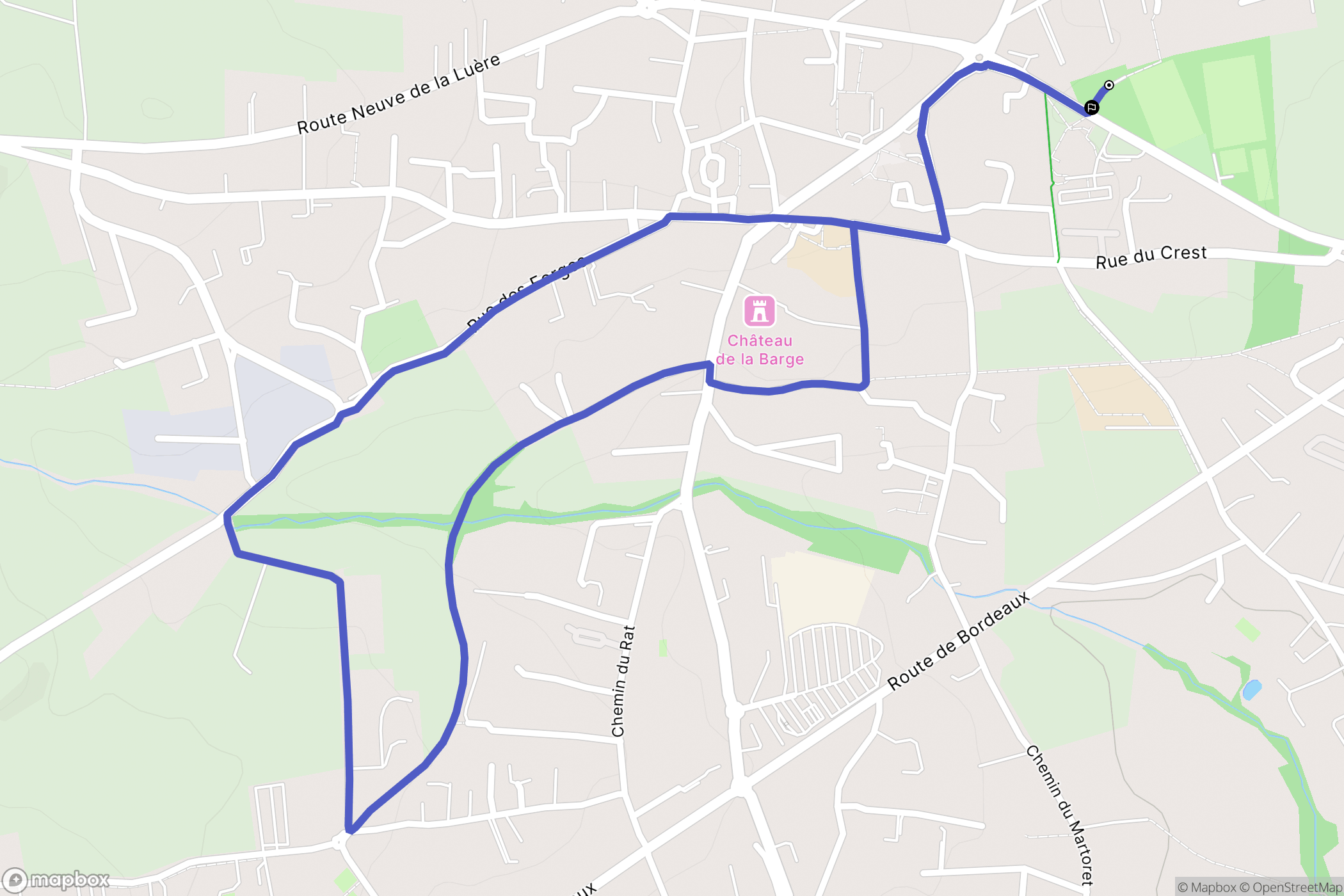 Grézieu-la-Varenne : carte du parcours de randonnée - France