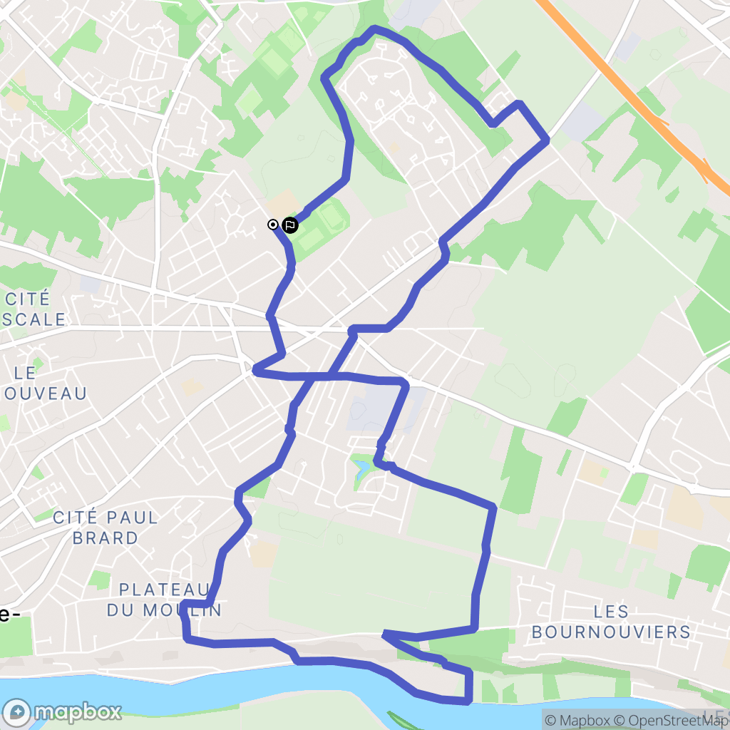 Conflans-Sainte-Honorine : carte du parcours de randonnée - France