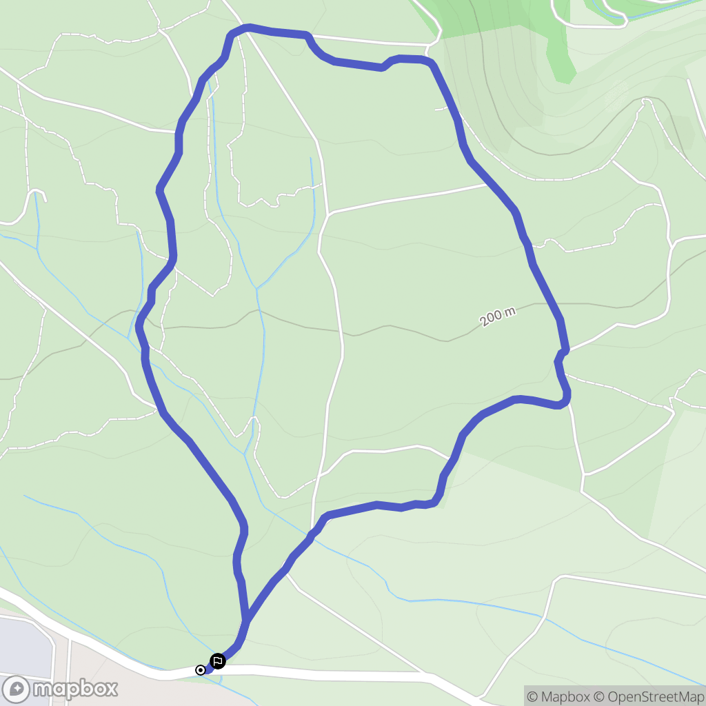 Conques-sur-Orbiel : carte du parcours de randonnée - France