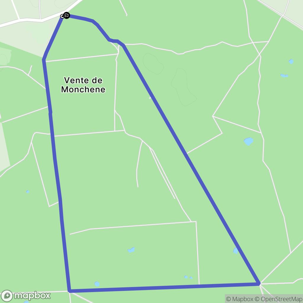 Chevilly : carte du parcours de randonnée - France
