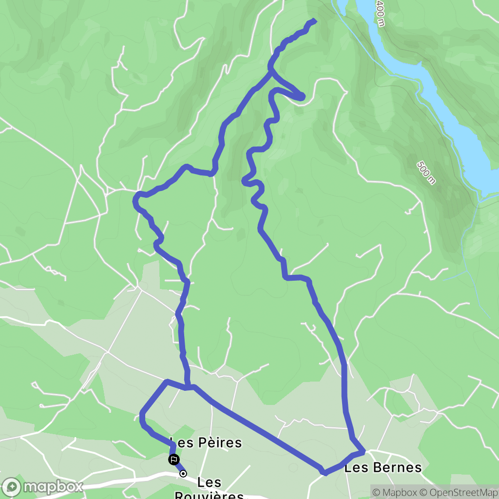 Saint-Julien : carte du parcours de randonnée - France