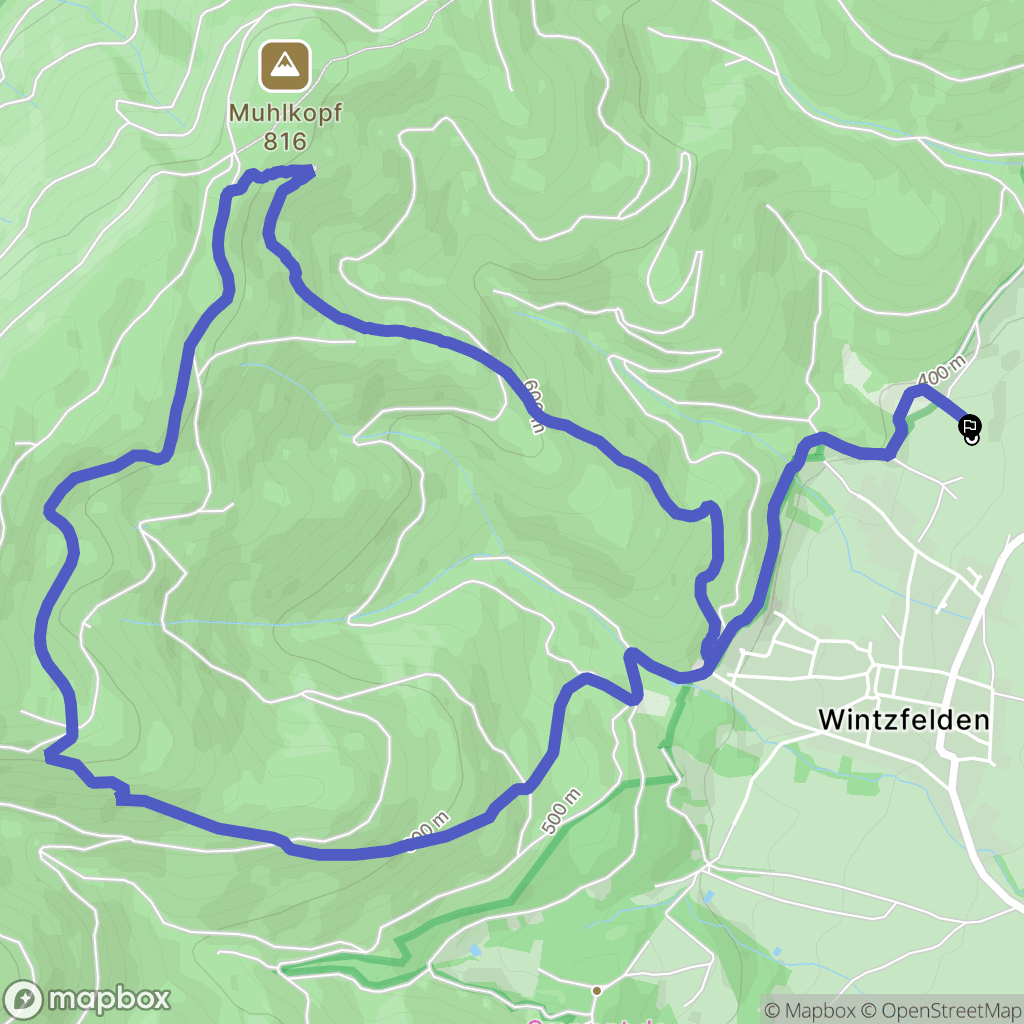Soultzmatt : carte du parcours de randonnée - France