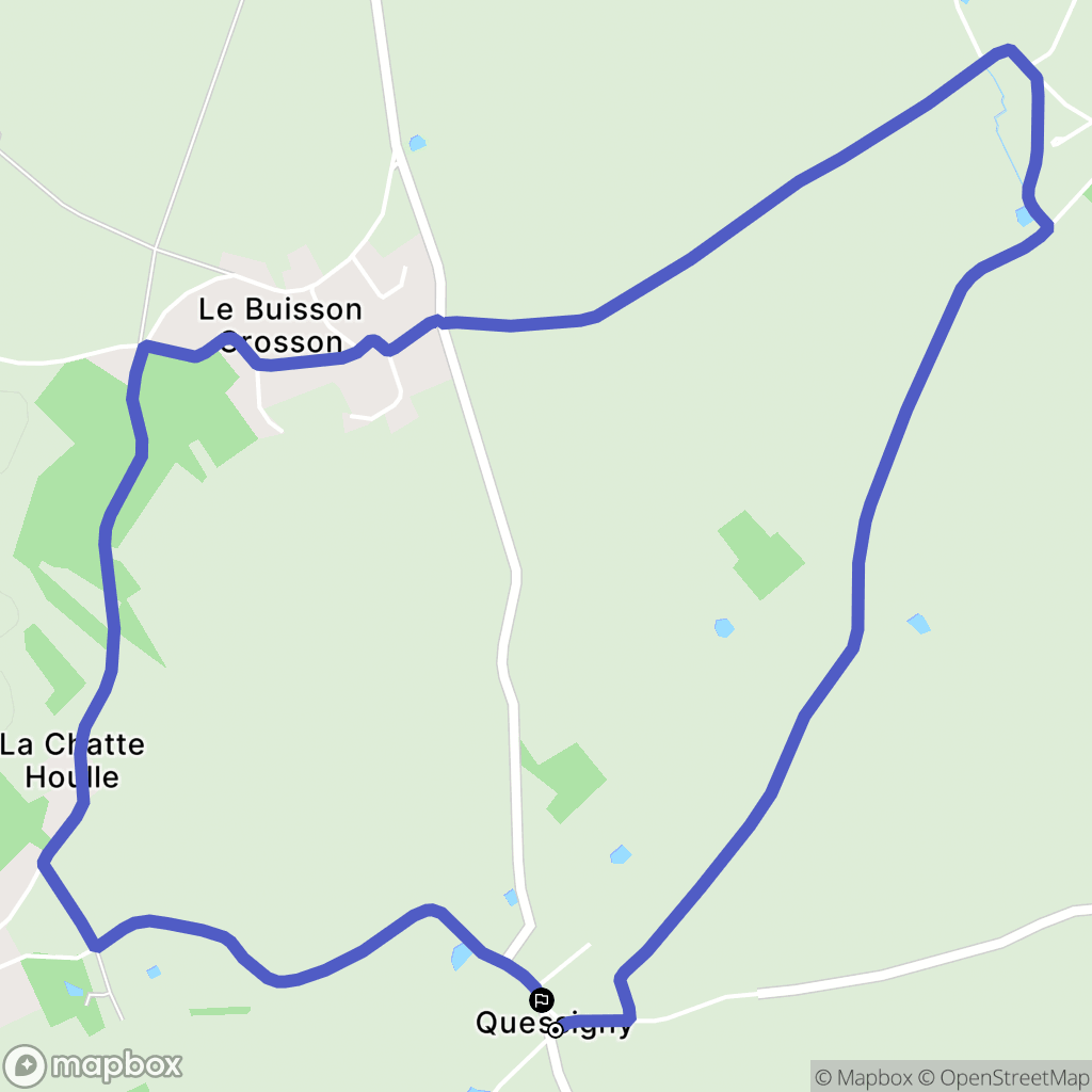 La Baronnie : carte du parcours de randonnée - France