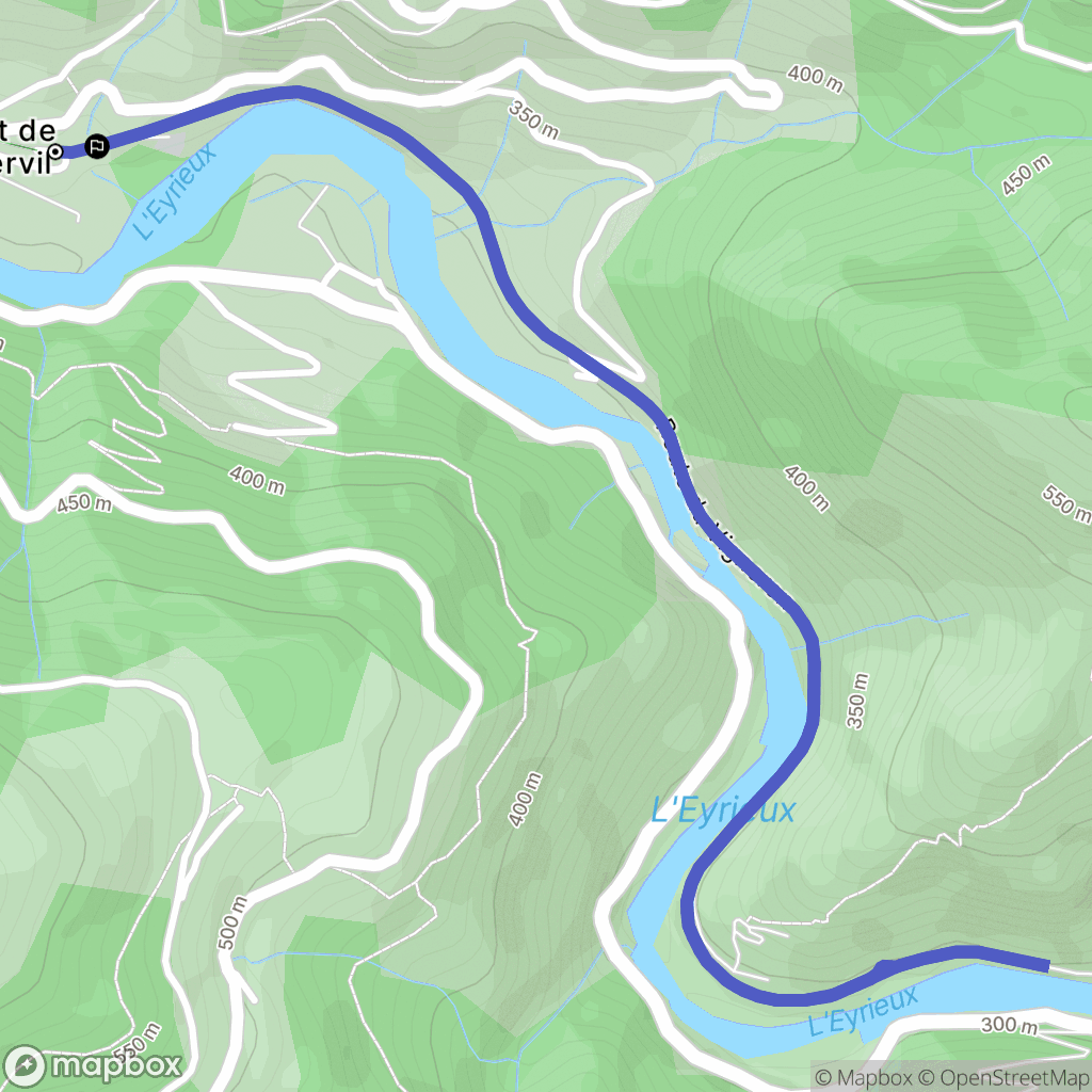 Chalencon : carte du parcours de randonnée - France