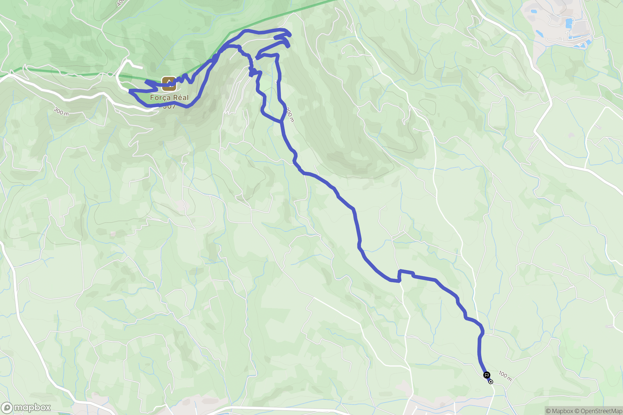Corneilla-la-Rivière : carte du parcours de randonnée - France