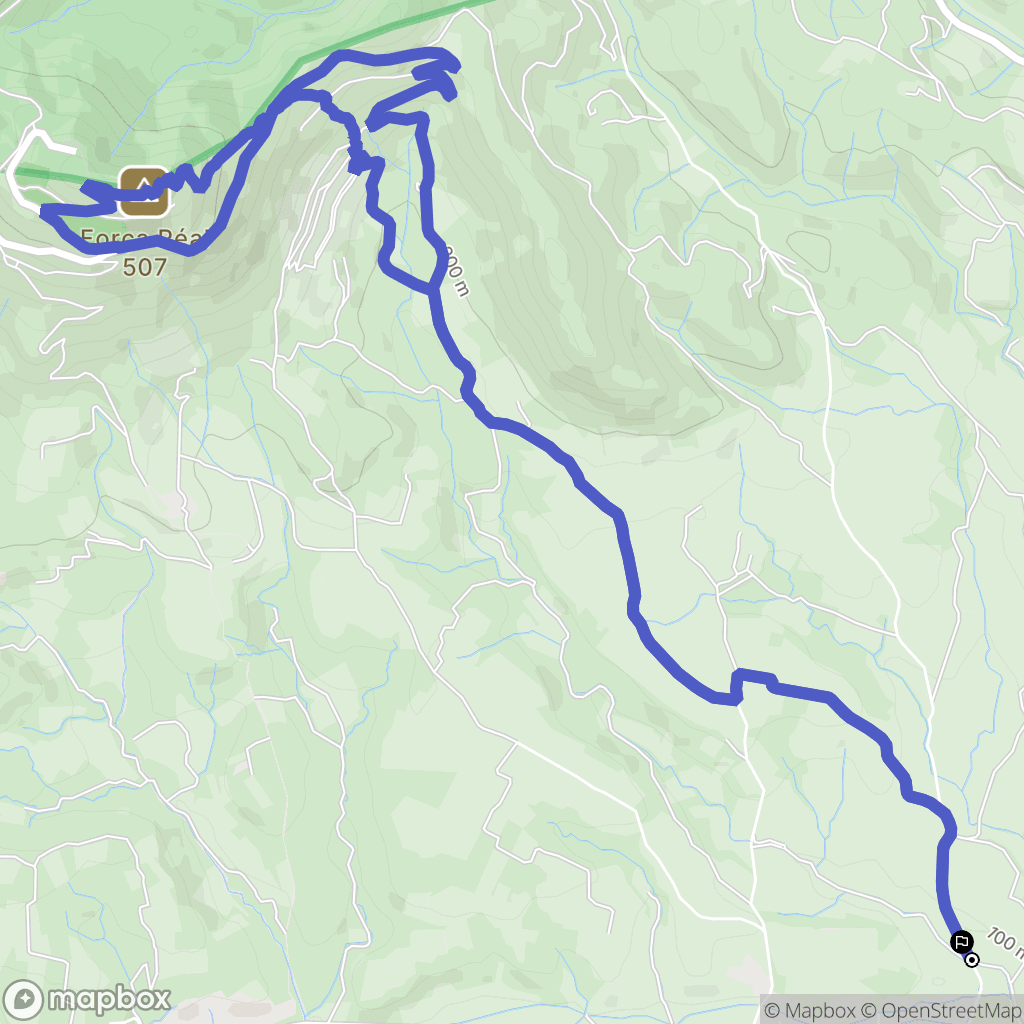 Corneilla-la-Rivière : carte du parcours de randonnée - France