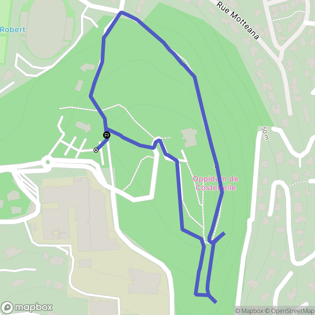 Hyères : carte du parcours de randonnée - France