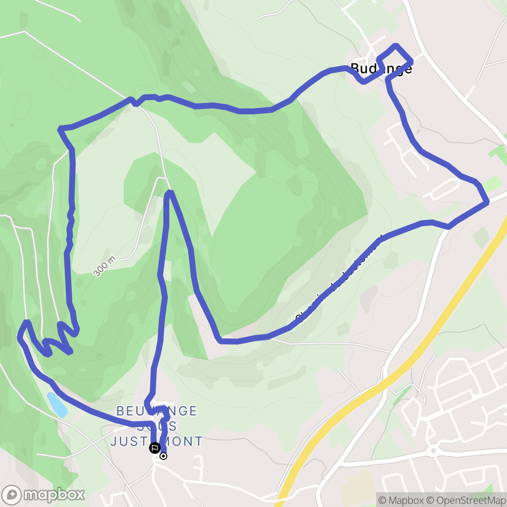 Vitry-sur-Orne : carte du parcours de randonnée - France