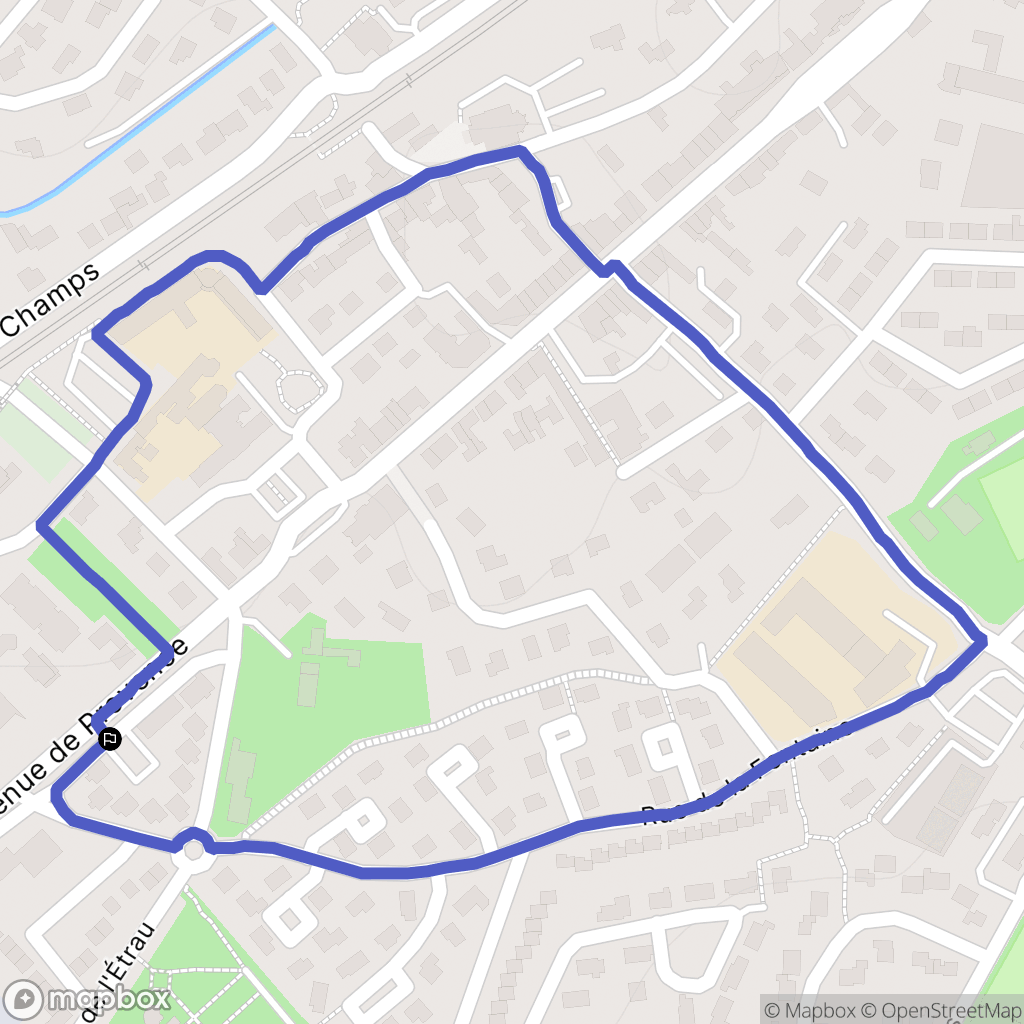 Saint-Marcel-lès-Valence : carte du parcours de randonnée - France