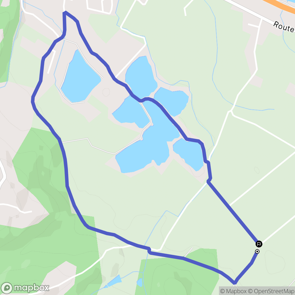 Sarpourenx : carte du parcours de randonnée - France