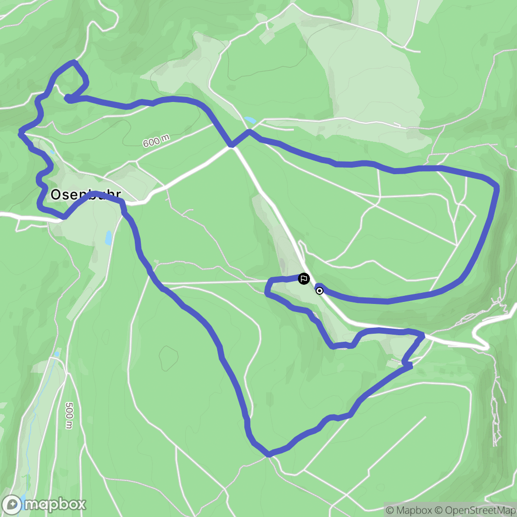Gueberschwihr : carte du parcours de randonnée - France