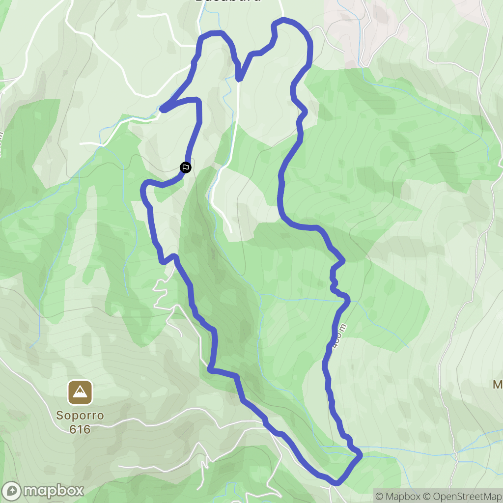 Espelette : carte du parcours de randonnée - France