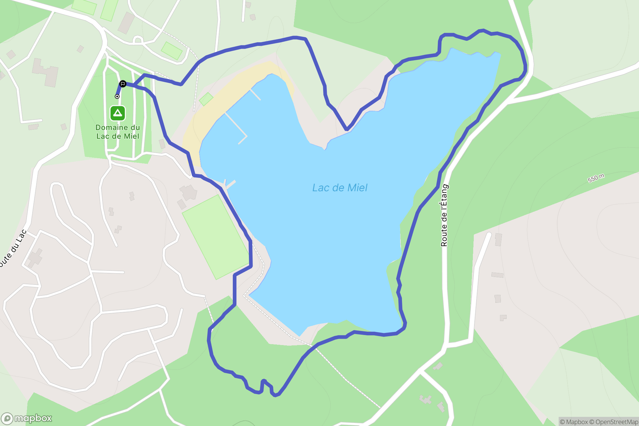 Beynat : carte du parcours de randonnée - France