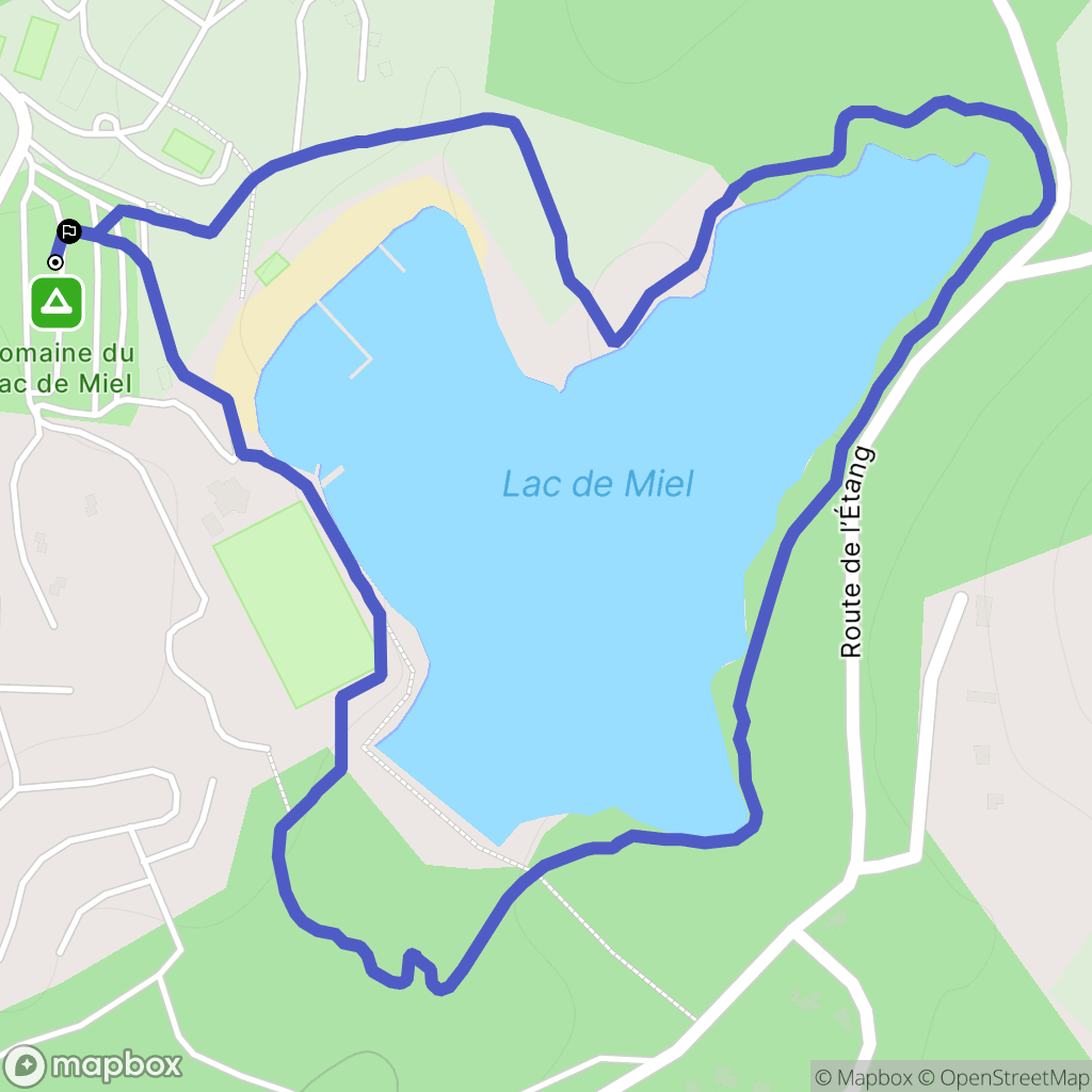 Beynat : carte du parcours de randonnée - France