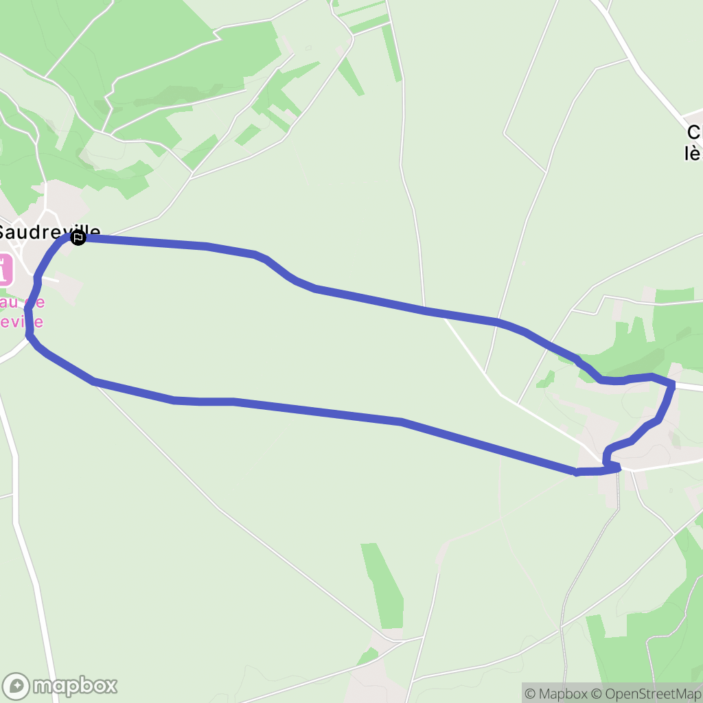 Villeconin : carte du parcours de randonnée - France