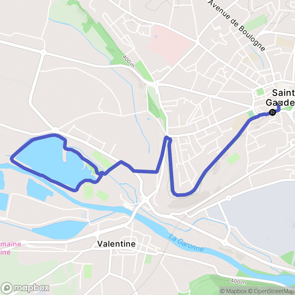 Saint-Gaudens : carte du parcours de randonnée - France