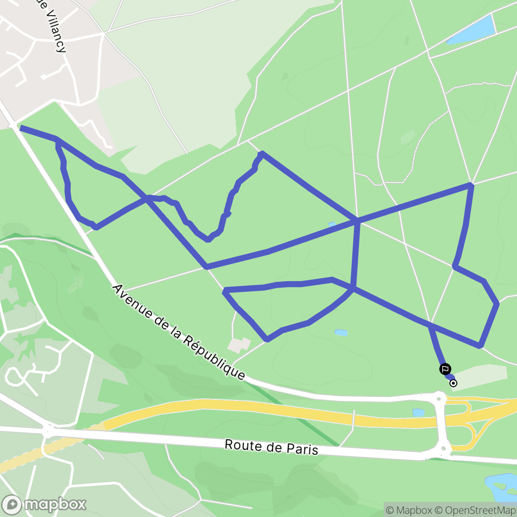 Plaisir : carte du parcours de randonnée - France