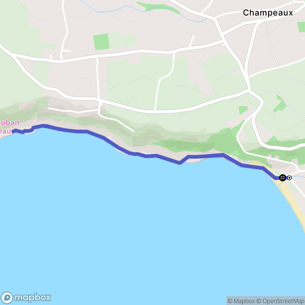 Saint-Jean-le-Thomas : carte du parcours de randonnée - France