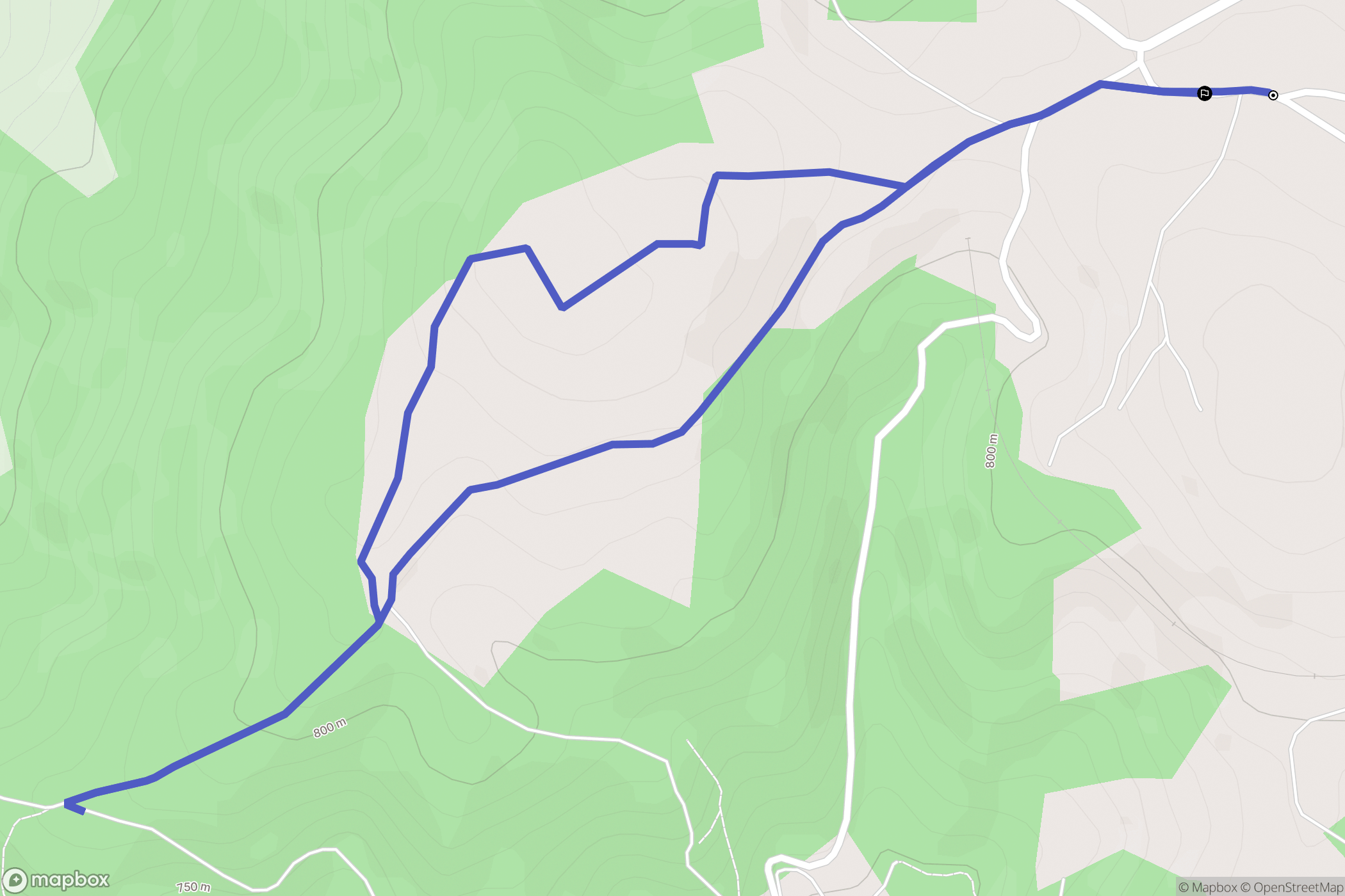 Saint-Arcons-d'Allier : carte du parcours de randonnée - France
