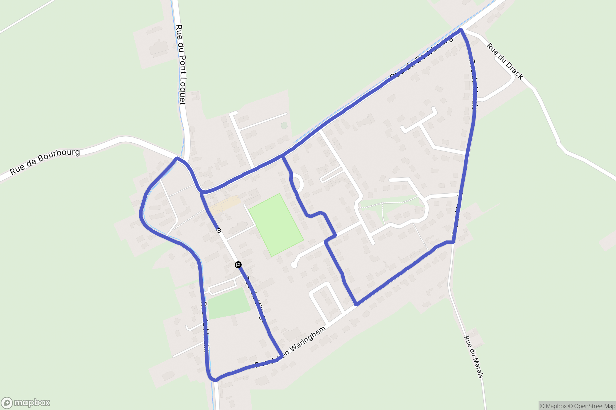 Vieille-Église : carte du parcours de randonnée - France