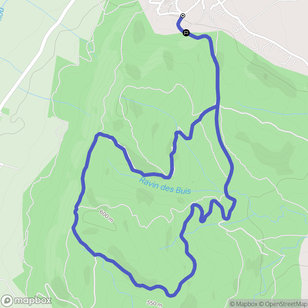 Aubignosc : carte du parcours de randonnée - France