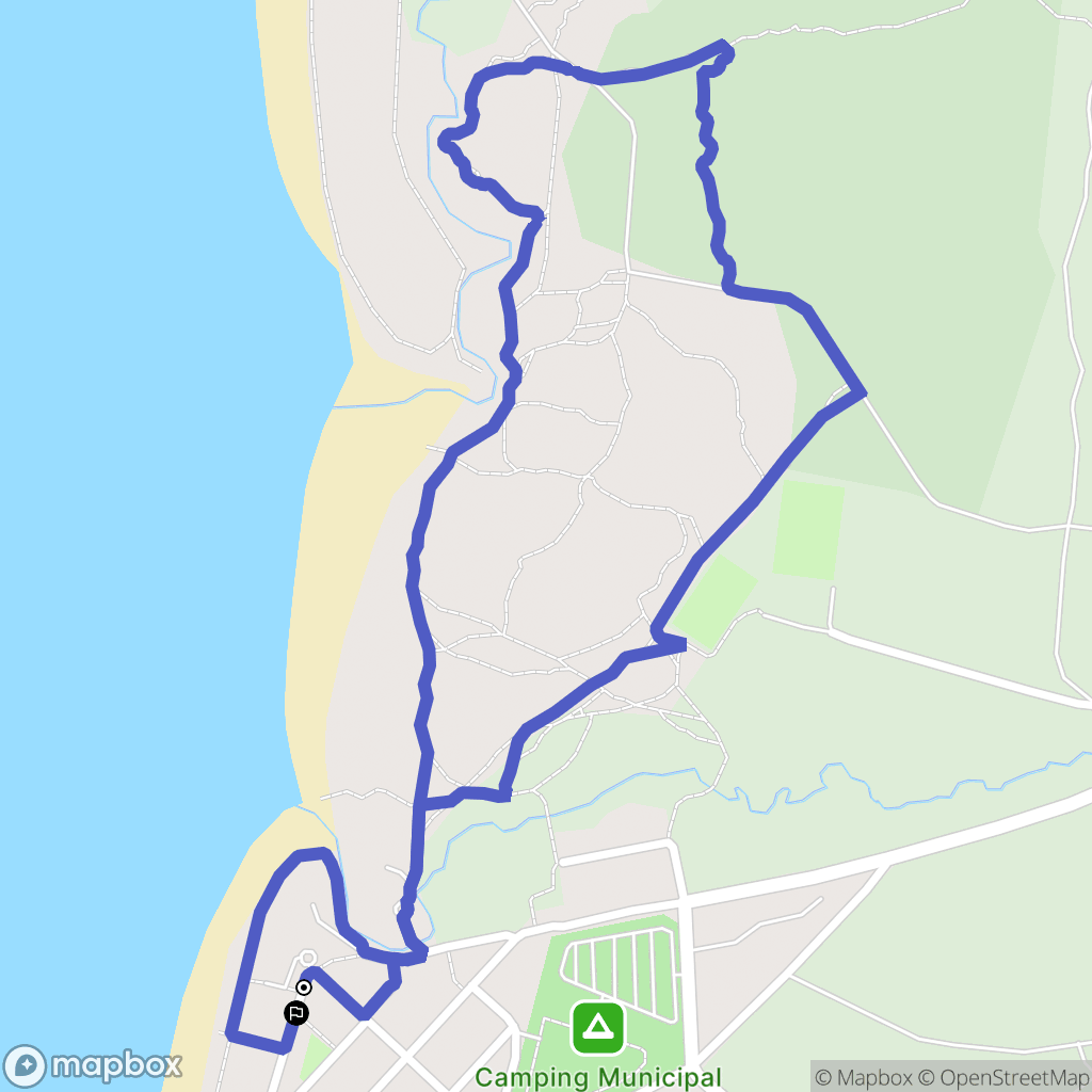 Siouville-Hague : carte du parcours de randonnée - France
