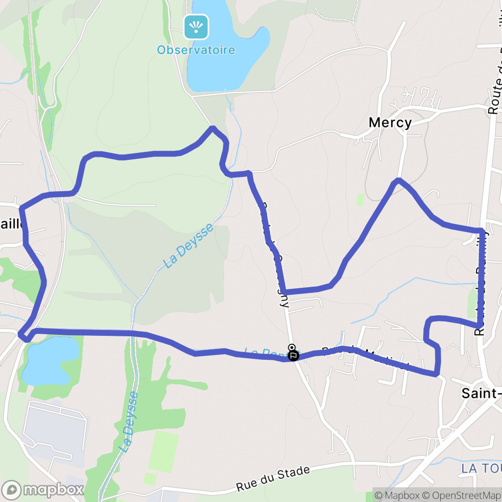 Saint-Félix : carte du parcours de randonnée - France