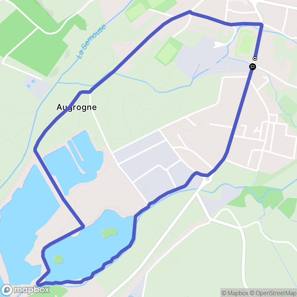 Saint-Loup-sur-Semouse : carte du parcours de randonnée - France