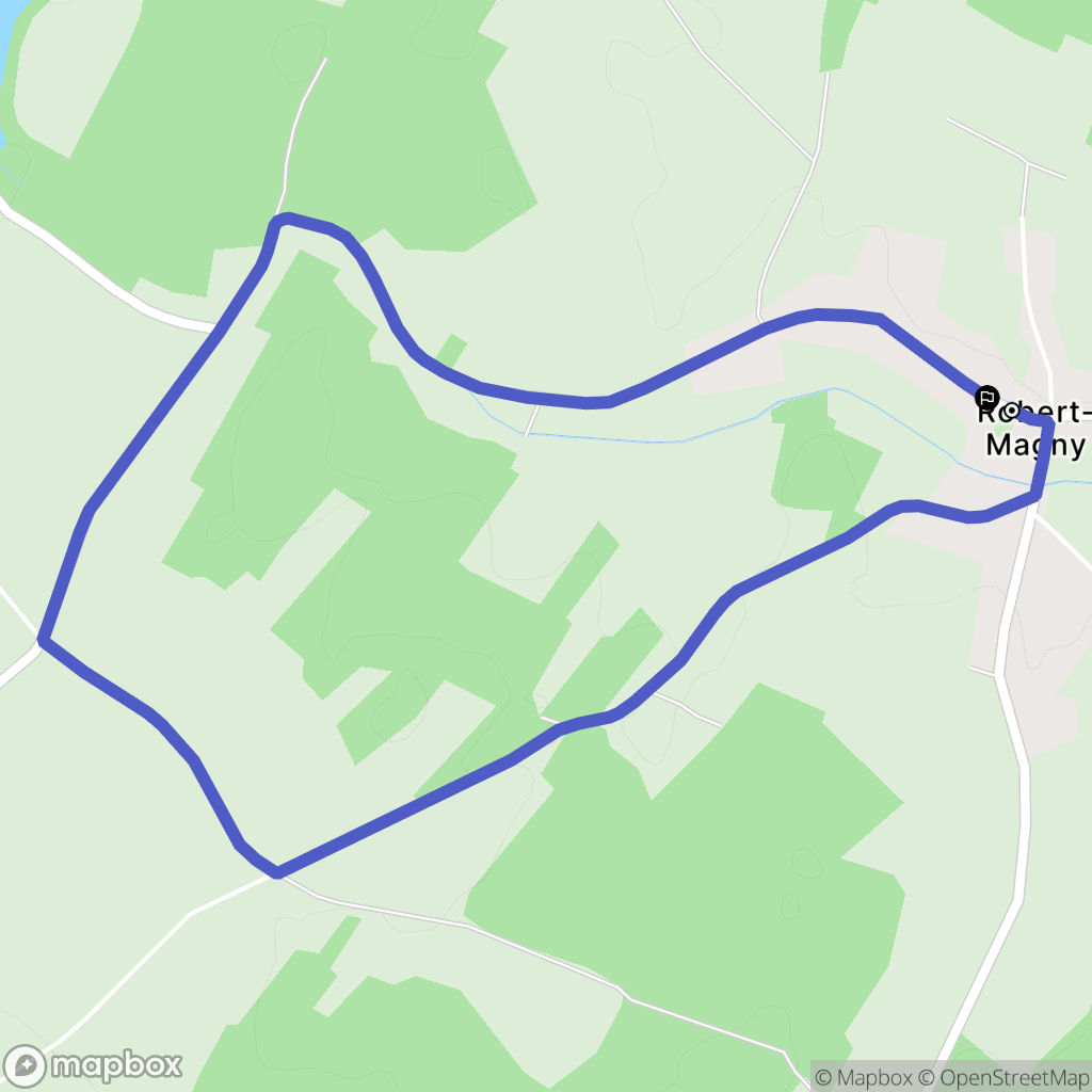 La Porte-du-Der : carte du parcours de randonnée - France