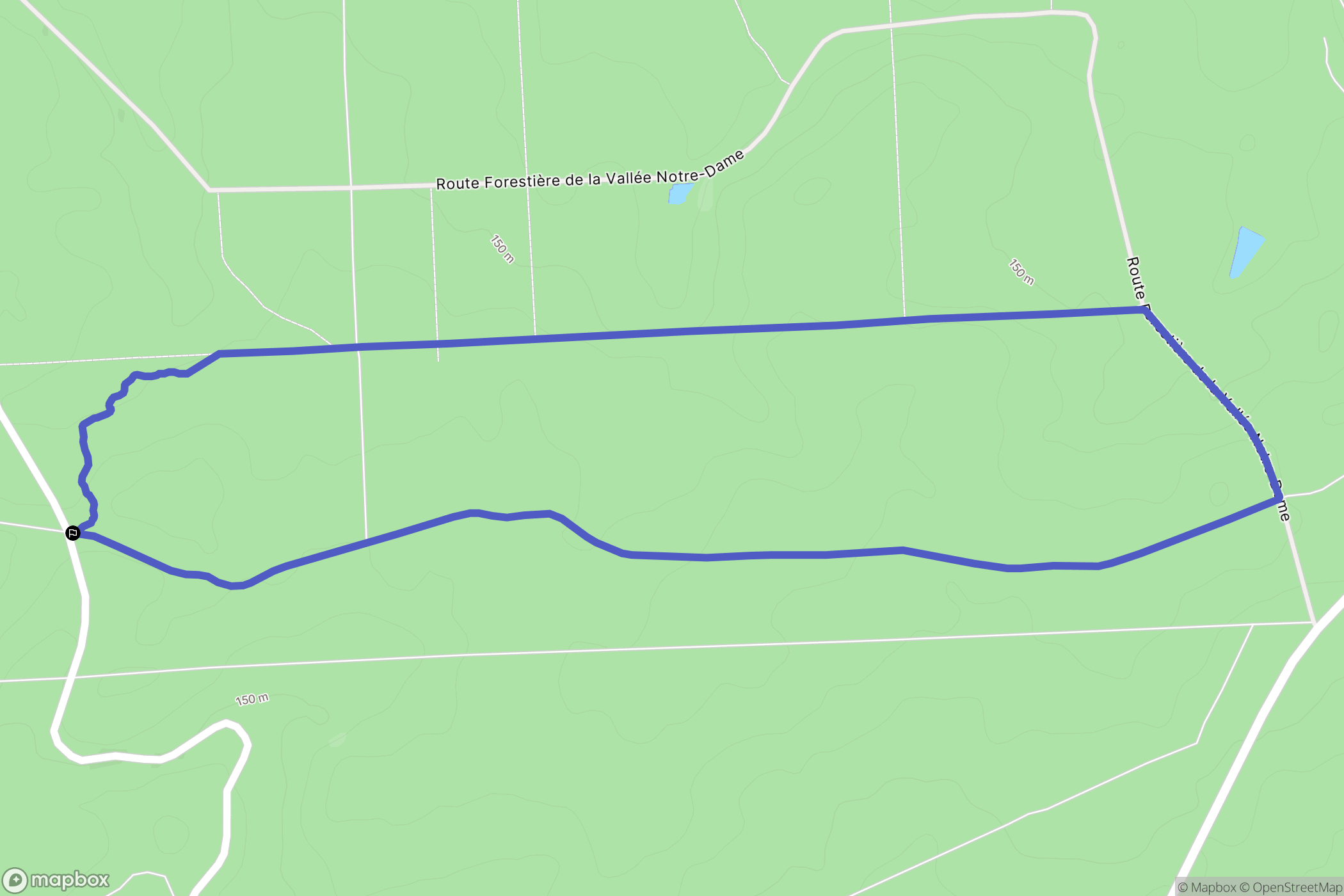 Vergigny : carte du parcours de randonnée - France