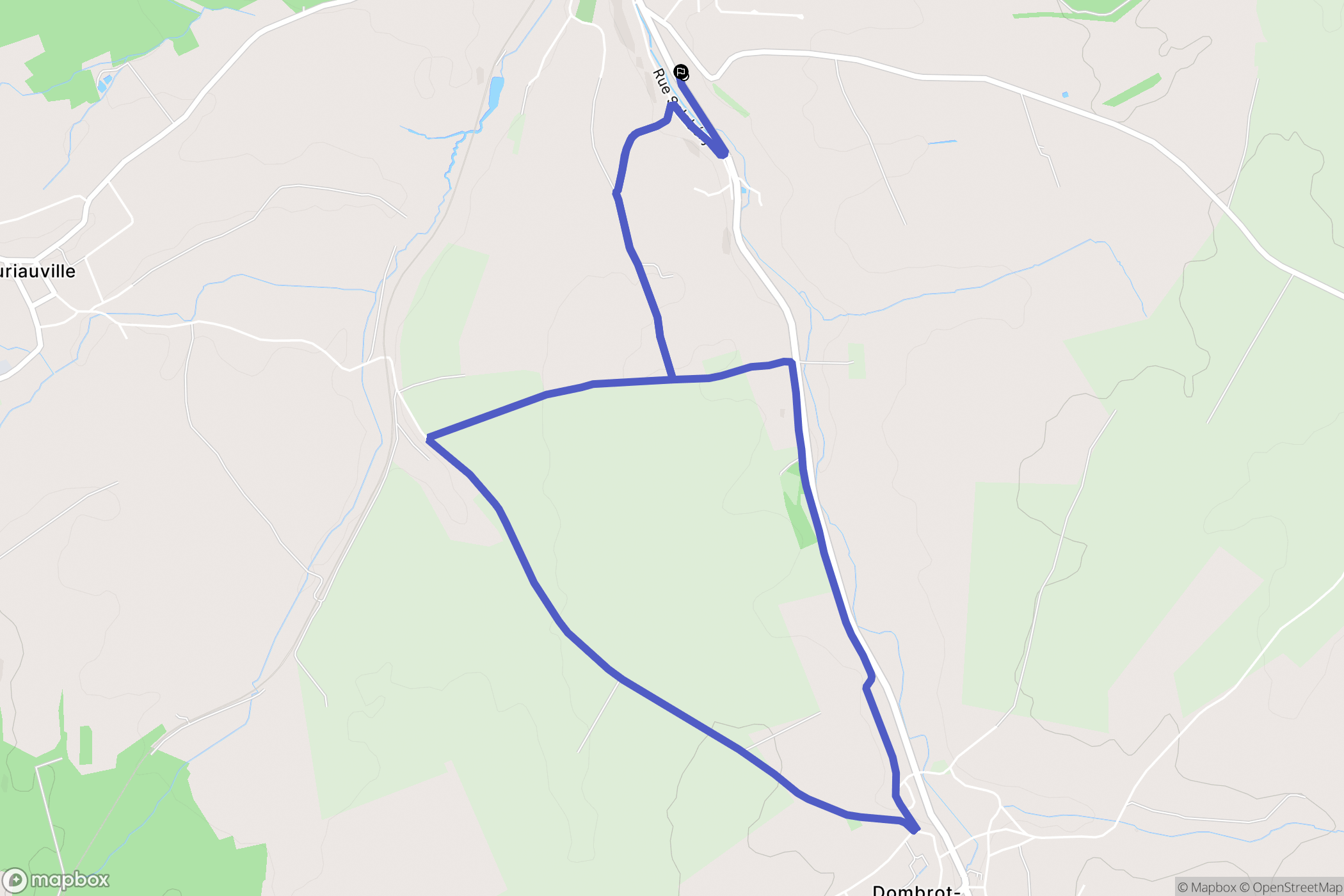 Contrexéville : carte du parcours de randonnée - France